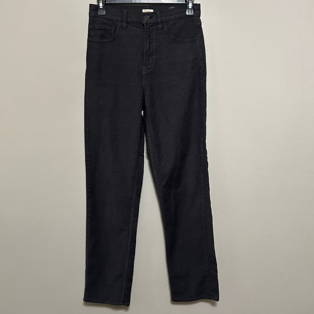 Faherty Women's Straight Leg Jeans in Black